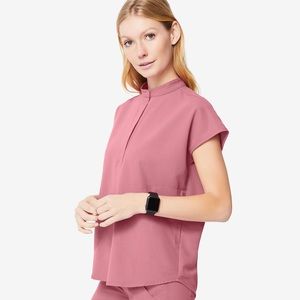 SOLD FIGS - Mauve Rafaela Scrub Top